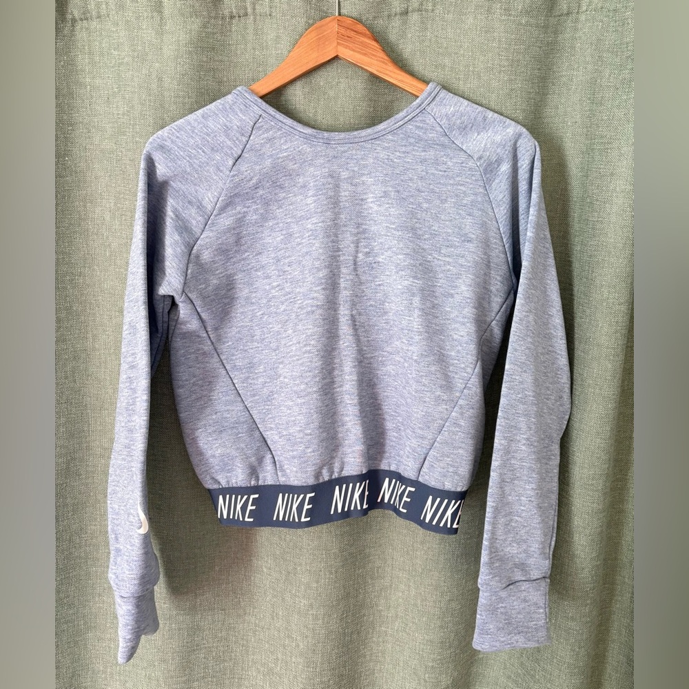 Nike Pro Pullover Dry Fit Wrap Look Sweatshirt size XL - Picture 2 of 5